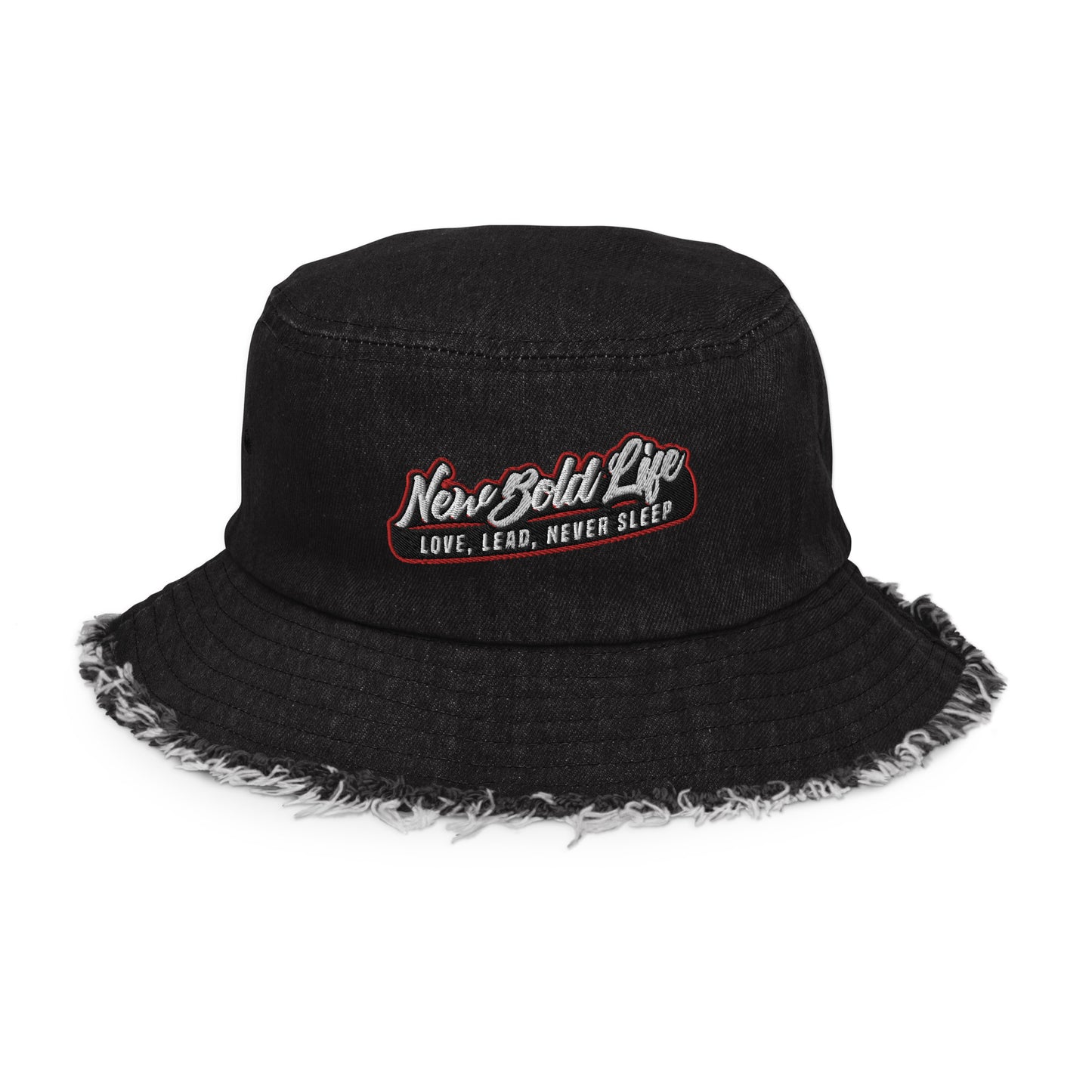 NBL Distressed Denim Bucket - Hats