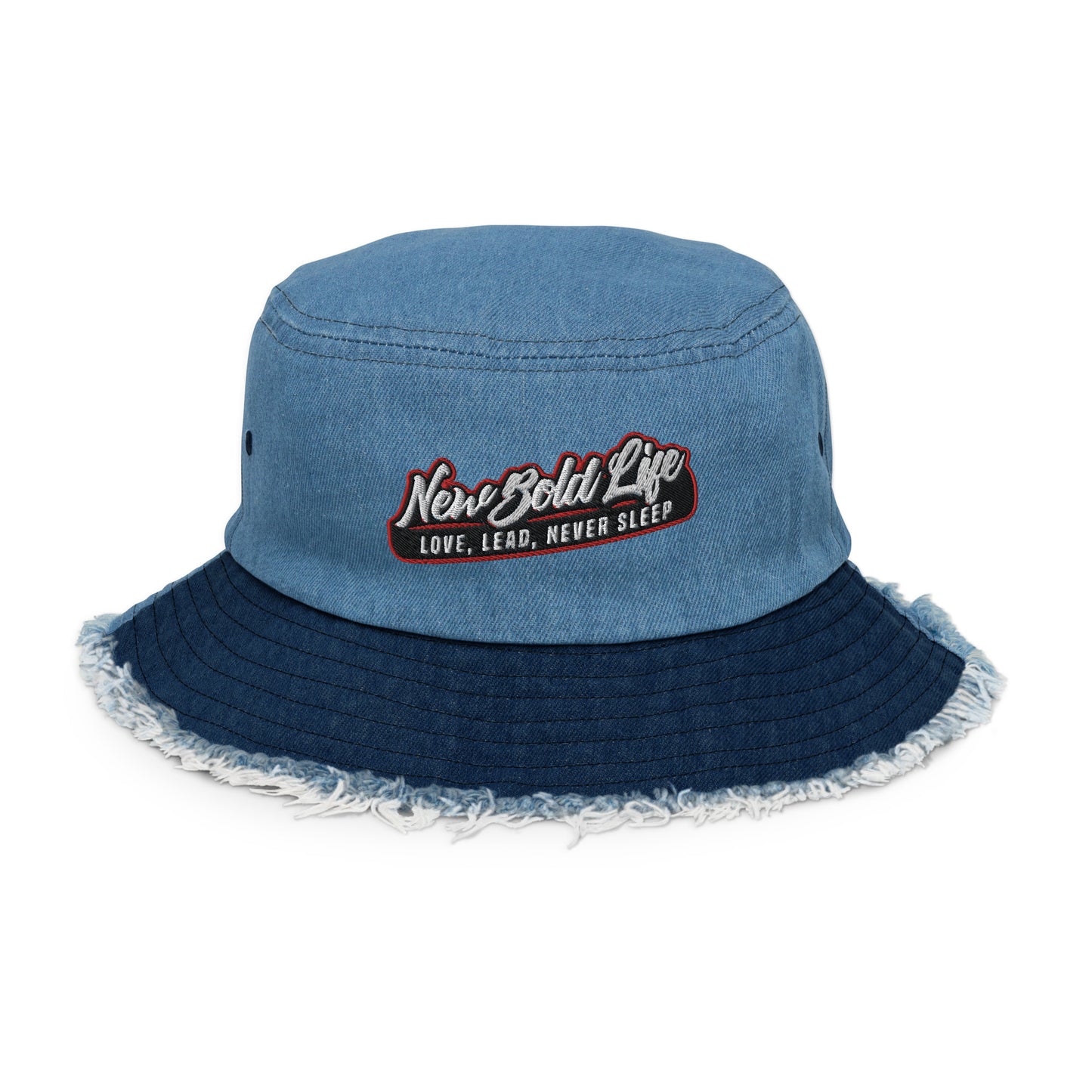 NBL Distressed Denim Bucket - Hats